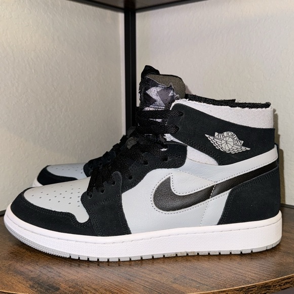 Air Jordan 1 Zoom CMFT Black Light Smoke Grey - Picture 4 of 8